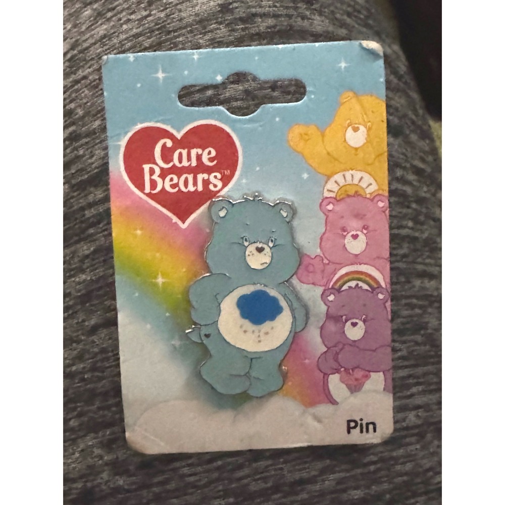 Care Bears Grumpy Bear Enamel Pin Neon Tuesday Blue Raincloud HILP-CAB18638 NEW